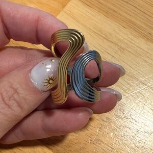 Pavoi two toned ring